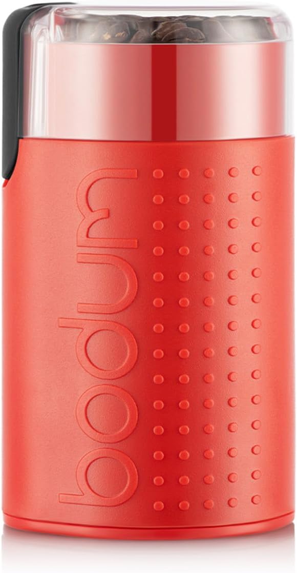 Bodum Bistro Electric Blade Coffee Grinder, Red