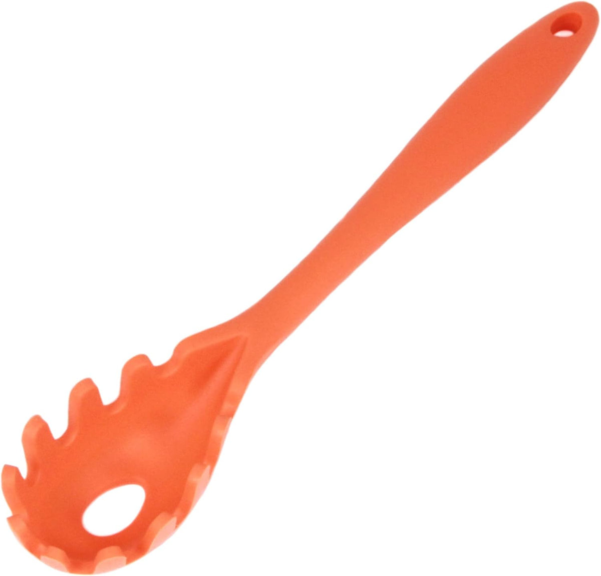 Chef Craft Premium Silicone Spaghetti/Pasta Fork, 11.5 inch, Orange