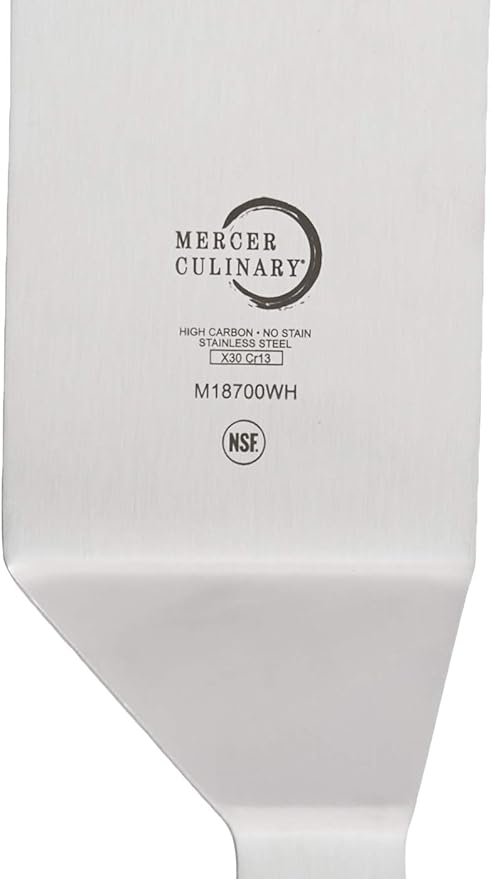 Mercer Culinary Millennia Turner Handle, 8 Inch x 3 Inch Blade, White Handle