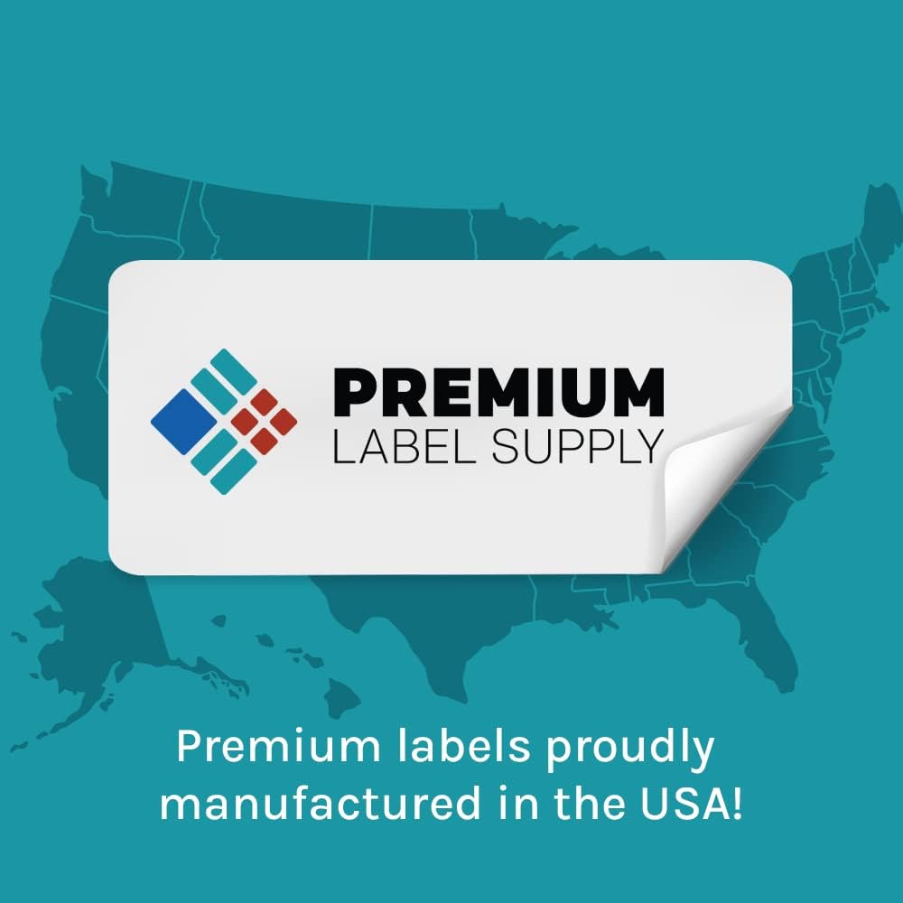 Premium Label Supply 2.625" x 1" Direct Thermal mailing and File Folder Labels - 2000 Labels per Roll - 1'' Core - 1 Roll (2000 Labels)