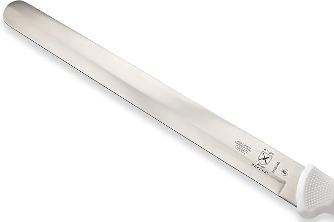 Mercer Culinary Ultimate White 12" Plain Edge Slicer Knife