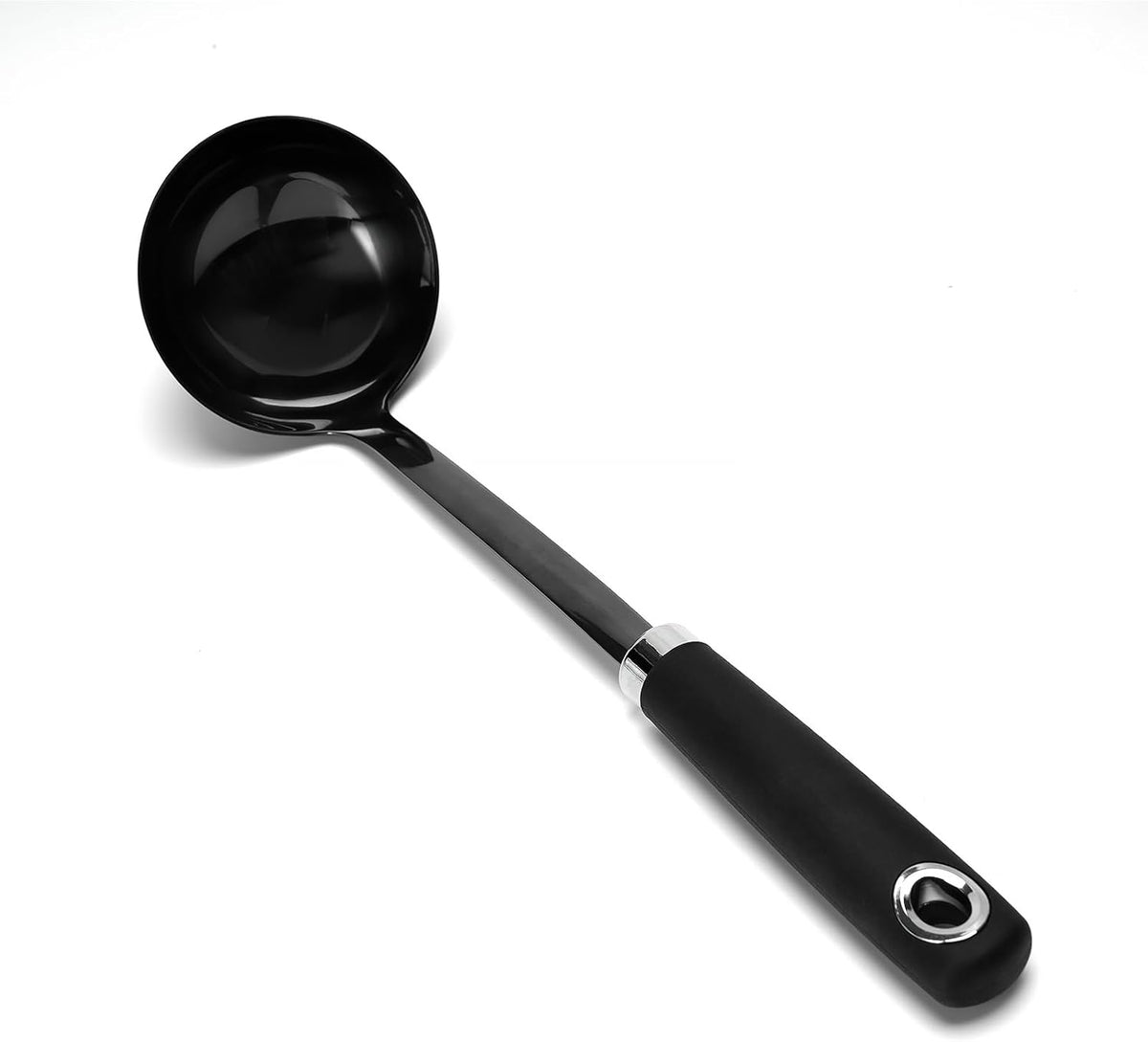 12 inch Soup Ladle, Stainless Steel Ladle Spoon, Soup Spoons with Comfortable Handle, Kitchen Utensil for Cooking, Metal Kitchen Accessories