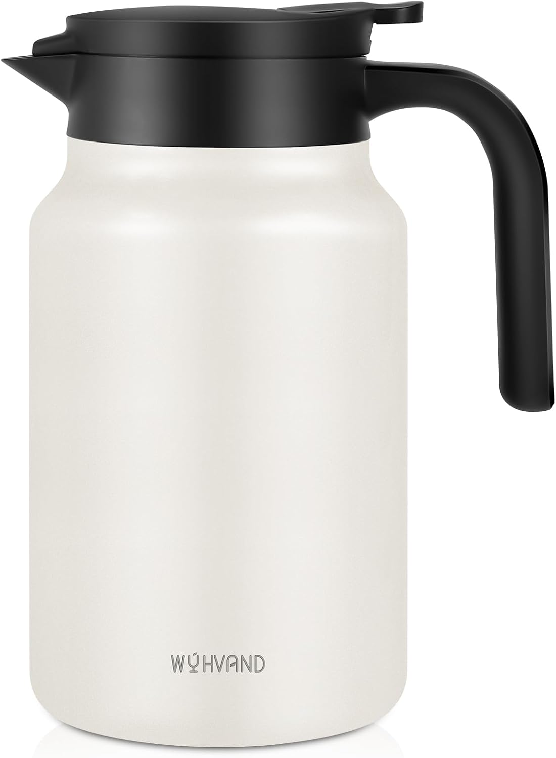 51Oz Thermal Coffee Carafes For Keeping Hot/Cold, Stainless Steel Coffee Carafe, Dustproof Insulated Water Carafe for Party/Home, Cream