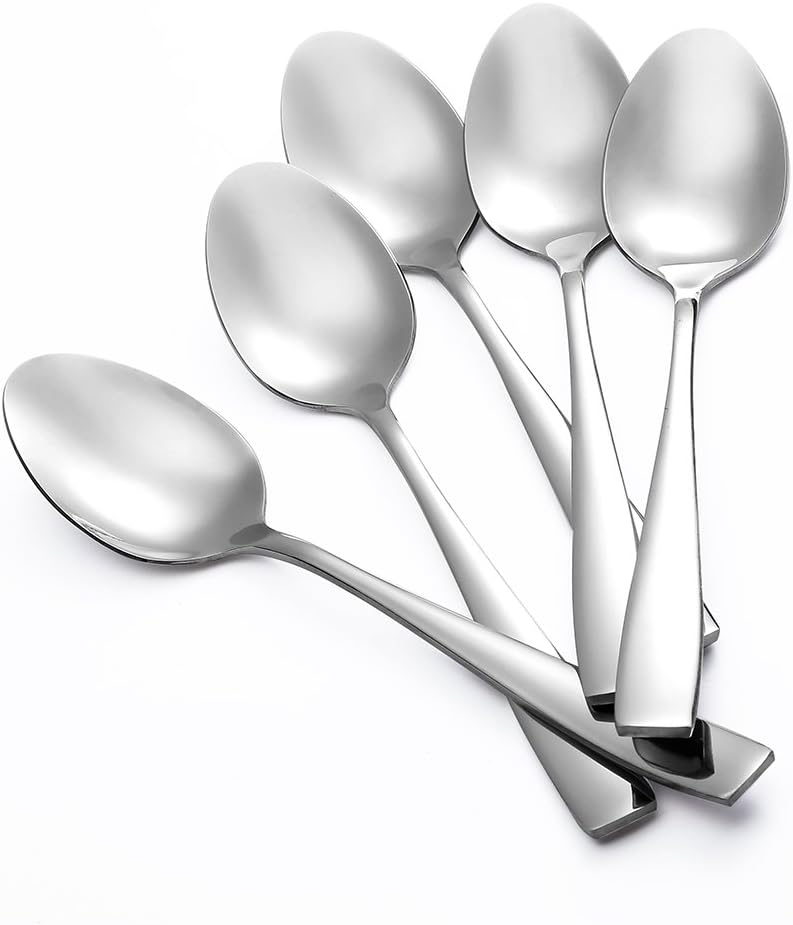 24-Piece Large Stainless Steel Dinner Spoons,8 Inches