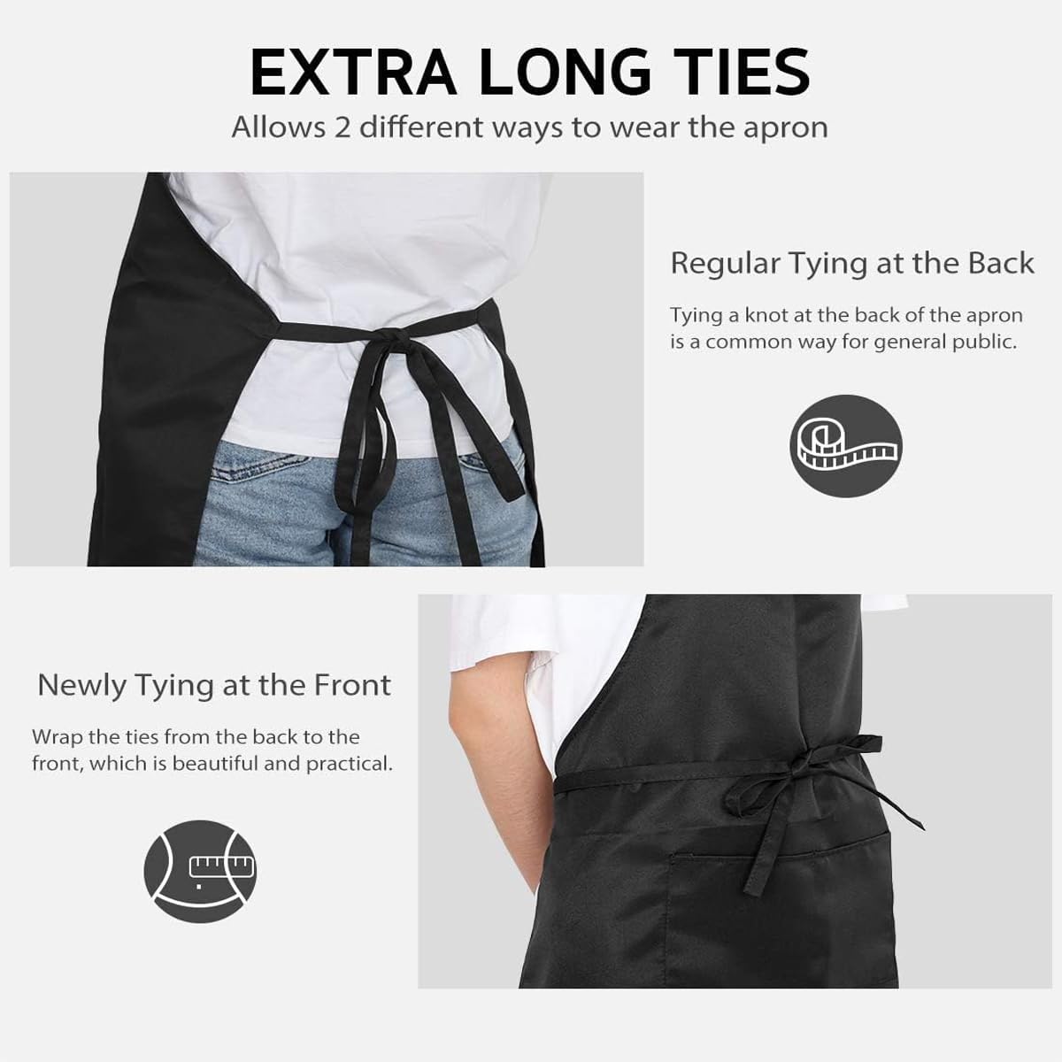 Bringsine 4 Pack Bib Chef Apron - Unisex with 2 Pockets,Machine Washable for Men and Women,Kitchen Resistant Cooking BBQ Aprons Bulk(Burgundy)