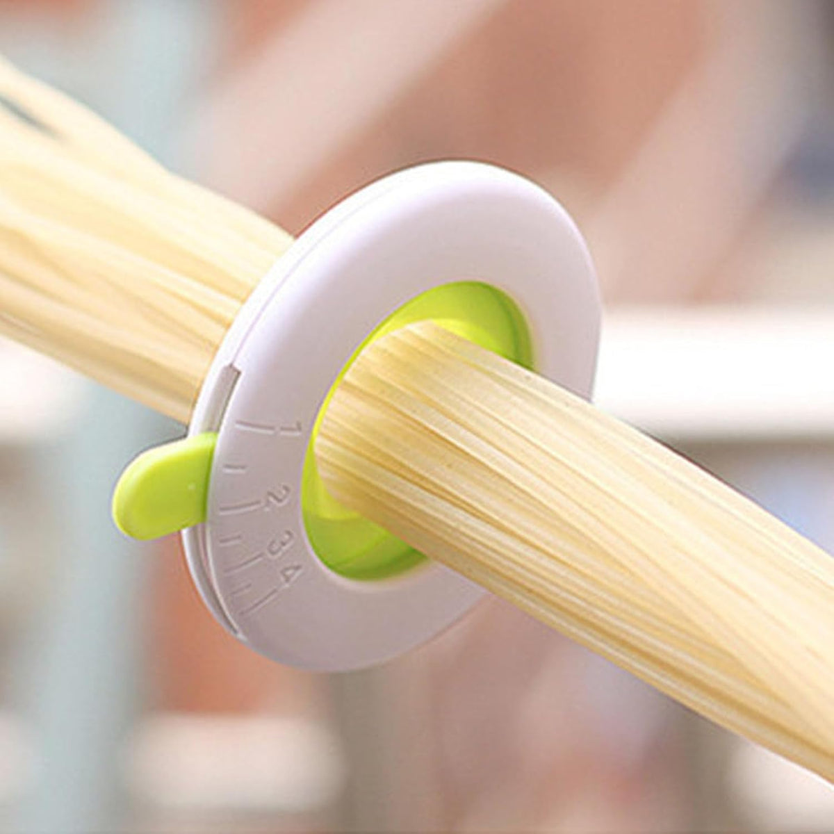 2 PCS Spaghetti Measuring Tools, Pasta Measuring Device, Kitchen Cookware with 4 Adjustable Scales to Control the Amount of Noodles