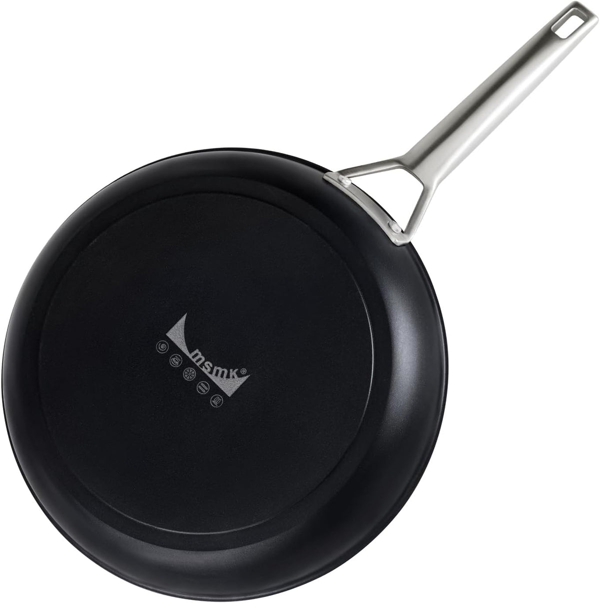 MsMk 10 Inch Frying Pan Nonstick with Lid, Titanium and Diamond Non Stick Coating From USA, PFAS & PFOA Free Non-Toxic, Scratch-resistant, for Induction, Ceramic and Gas Cooktops, Oven Safe