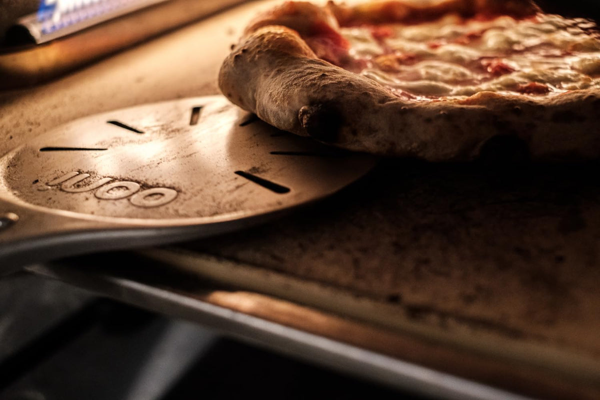 ooni 14" Perforated Pizza Peel Turning Peel 14" Bamboo Serving Pizza Peel - Essesntial Pizza Oven Accessories Bundle