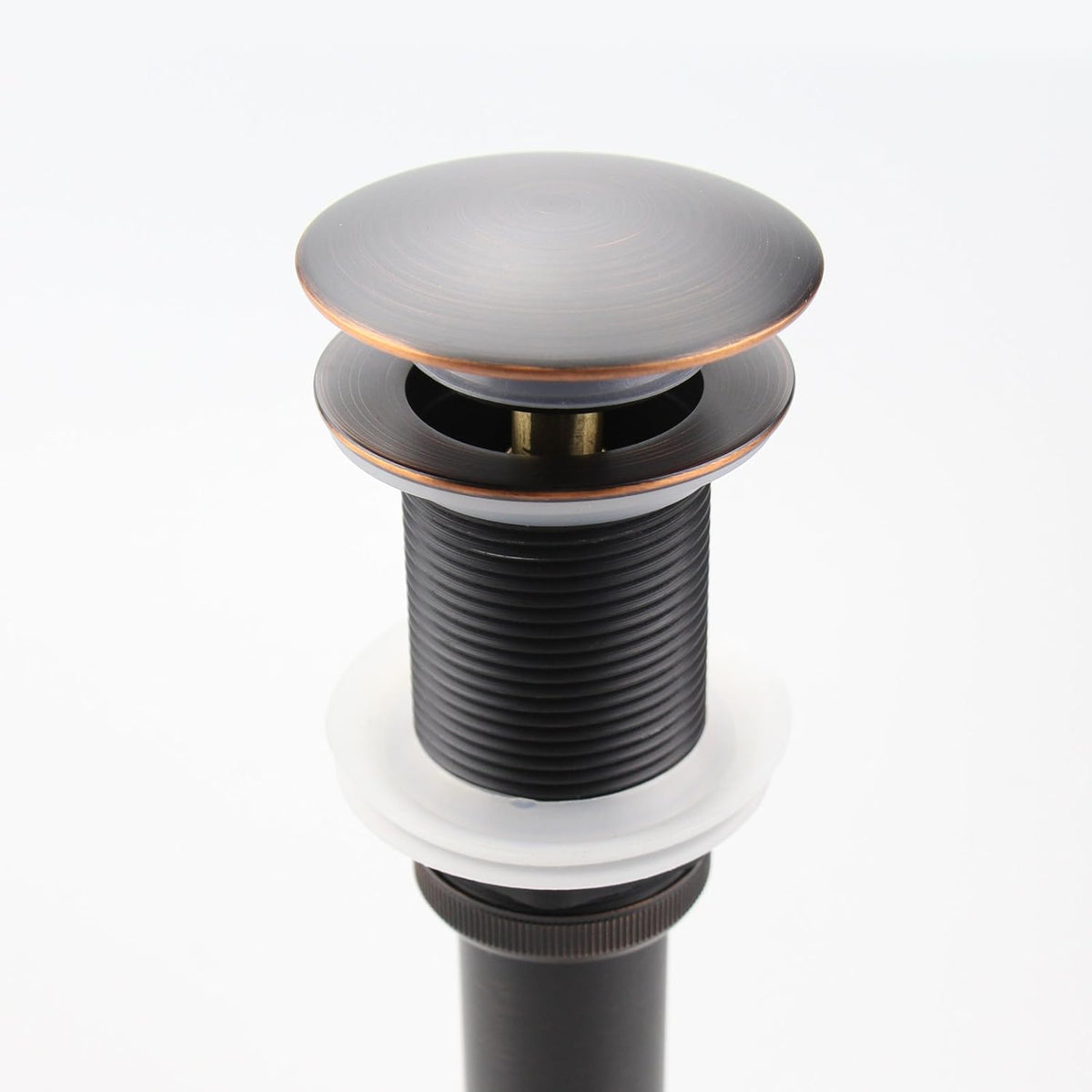 Oil Rubbed Bronze Pop UP Sink Drain, Vanity Bathroom Vessel Lavatory Faucet Drain Stopper, ORB without Overflow