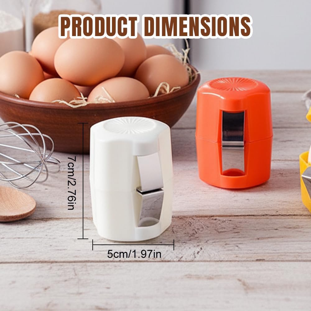 2026 New Egg opener, Egg Shell Separator for Raw Eggs Gadgets Cracker Tool, Upgrade Stainless Steel Egg Cutter Egg Cracker Tool Multifunctional Egg Cutter Multipack (1, Orange)
