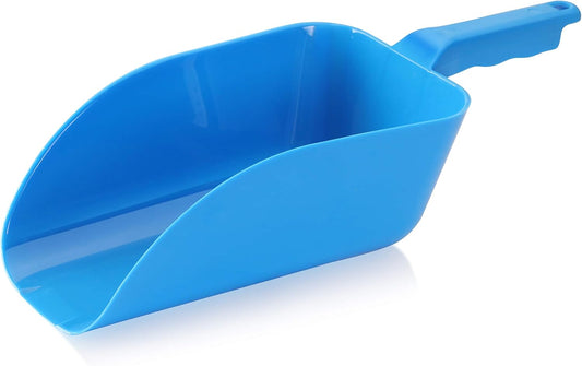 New Star Foodservice 34462 Polycarbonate Plastic Utility Ice Scoop. Blue, 64-Ounce