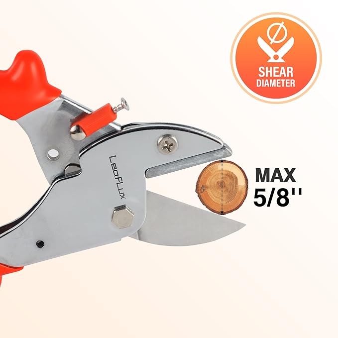 7" Professional Anvil pruner with SK-5 Blades, Best for Dry, Dead Stems & Branches, Plastic, Rubber.Gardening Clipper ，Cut-Multi-Purpose handheld shears for Industry & Crafts|LFXP1107