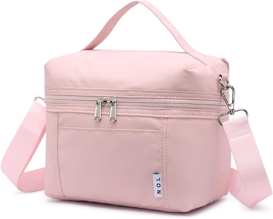 NOL Natural Organic Lifestyle Insulated Lunch Bags for Women Cooler Bag Lightweight Nylon Waterproof Lunch Box For Work