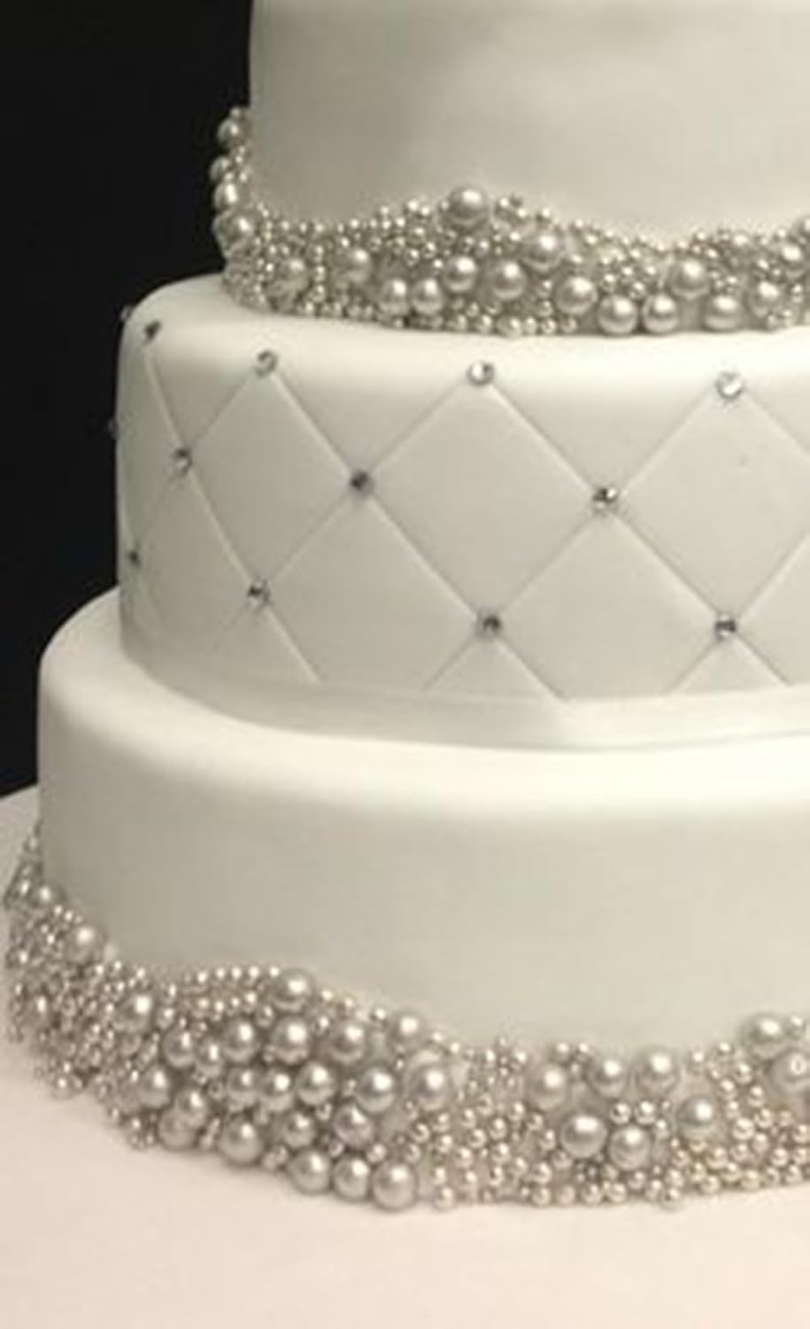 Silver Pearl Sugar Sprinkles 3.53 oz, 7mm Candy Pearls Ideal for Baking, Cake and Cupcake Toppers, Cookie Decoration, Ice Cream Topping, Wedding Shower Valentines Halloween Christmas