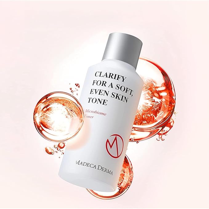 MADECA DERMA Microbiome Face Toner - Anti-Aging & Skin Barrier Strengthening with Microbiome, Hyaluronic Acid, and Centella Asiatica, Korean Skincare for Hydration, Balance & Skin Firming (5.07 fl oz)