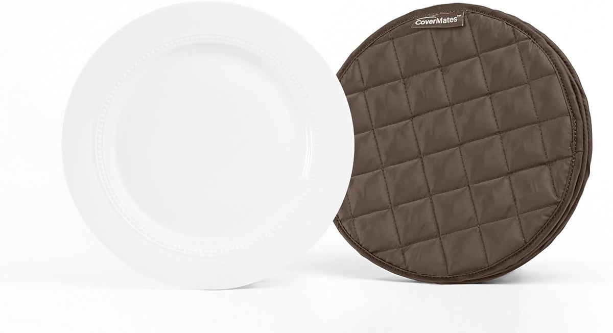 Covermates Keepsakes - Quilted Divider Set - Set of 4 - Scratch & Breakage Protection - Stain Resistant - Machine Washable - China Storage, Bronze