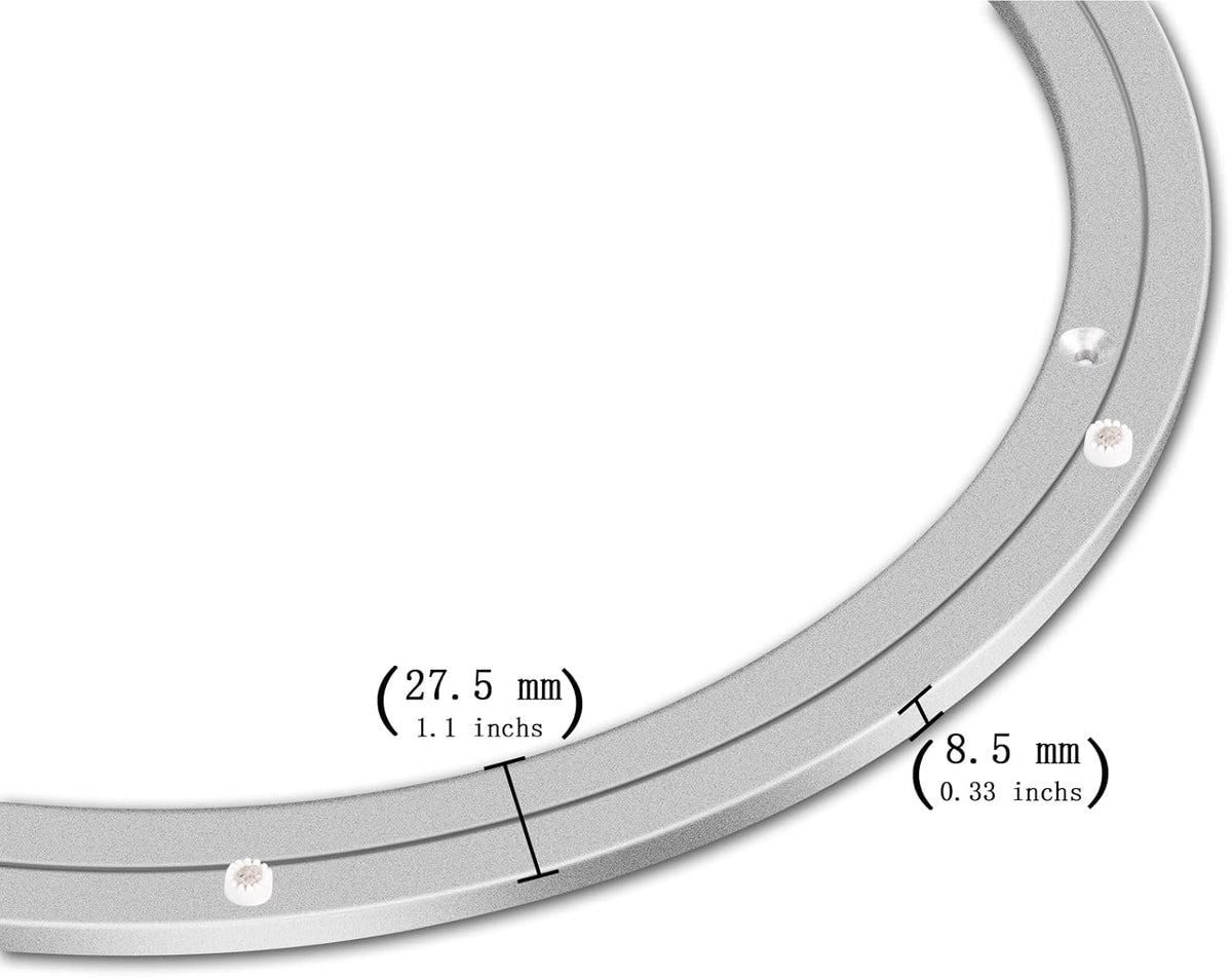 Lazy Susan Hardware Metal Rotating Turntable Bearings Swivel Plate Hardware for Dining-Table and Workbench (16 Inchs) …