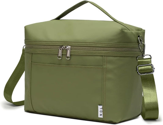 NOL Natural Organic Lifestyle Insulated Lunch Bags for Women Cooler Bag Lightweight Nylon Waterproof Lunch Box For Work