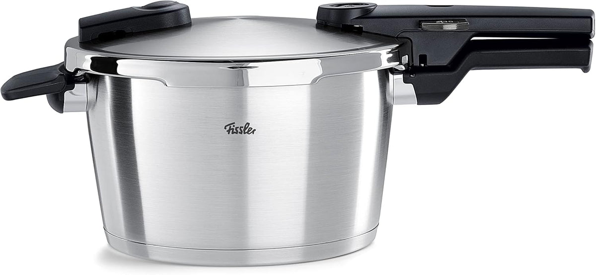 Fissler Vitaquick Premium/Pressure Cooker (6 L, Diameter 22 cm) Stainless Steel Pressure Cooker, 2 Cooking Levels, Made in Germany, Induction