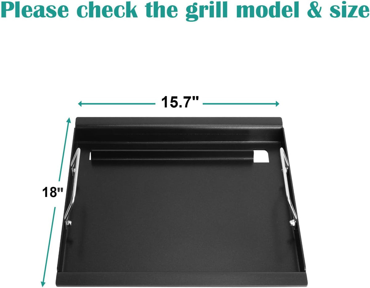 Full Size Griddle Inserts for Char-Broil Performance 2 Burner Series, Flat Top Griddle for Charbroil 463625217 463673517 463673017 463625219 463673519 Grill, Replace for G470-0002-W1 G470-0003-W1