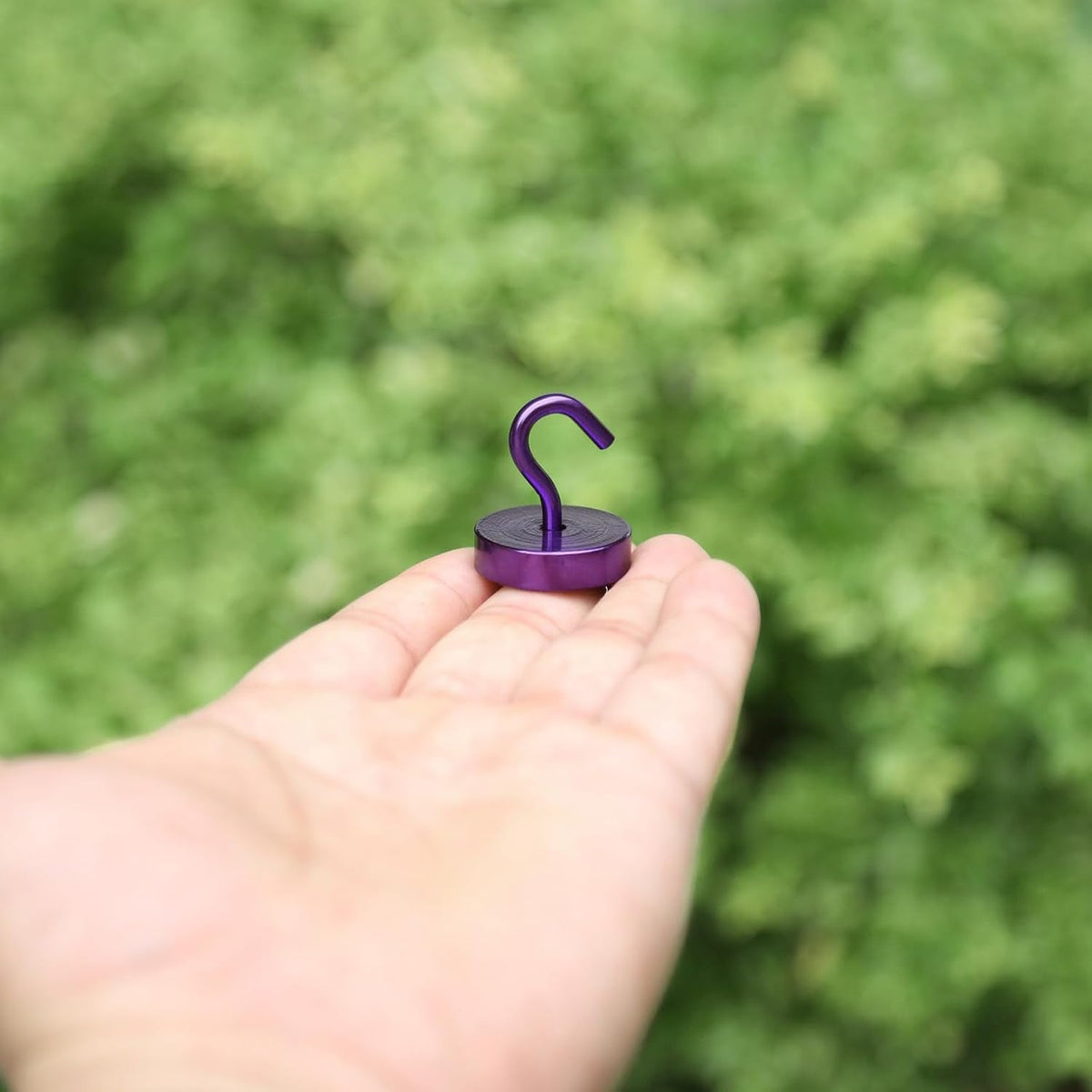 Neosmuk Magnetic Hooks, Cruise Ship Essentials, 80lb+ Heavy Duty Magnetic Hooks for Cruise Cabins, Refrigerator, Grill, Hanging, and Travel | Extra Strong Must-Haves Magnet Hook,Purple