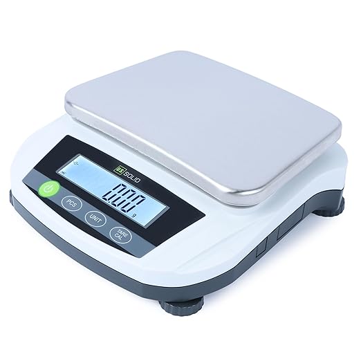 U.S. Solid Digital Lab Scale 5000g x 0.01g Precision Analytical Balance Kitchen Jewelry Scientific Weighing - LCD Display