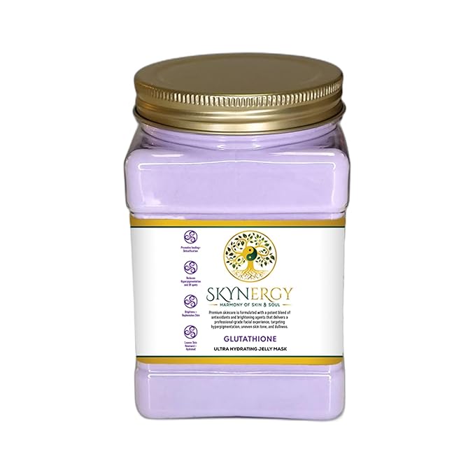 Glutathione Jelly Masks -Professional Grade HydroGlo Peel Off Face Mask, Radiance, Reduced Wrinkles, Fine Lines, Inflammation & Pigmentation Vajafacial Jelly Mask | 12 Applications (30 fl oz)