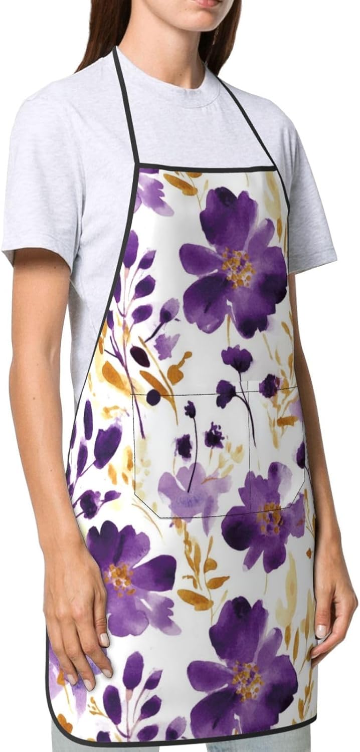 Women Men Bib Aprons Chef Cooking Aprons with Pockets for Kitchen Cooking BBQ Baking Grilling
