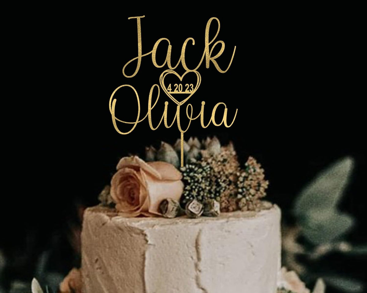 Wedding Cake Toppers, Wedding Cake Toppers Bride and Groom, Custom Cake Topper, Customize Your Own Anniversary Mr and Mrs Cake Topper