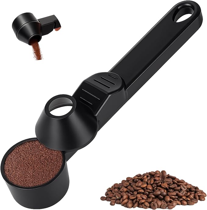 Palksky Coffee Scoop & Funnel for Reusable K Cup Refillable Coffee Pods, 2 Tablespoon Slide Coffee Measuring Funnel Scooper,1PCS