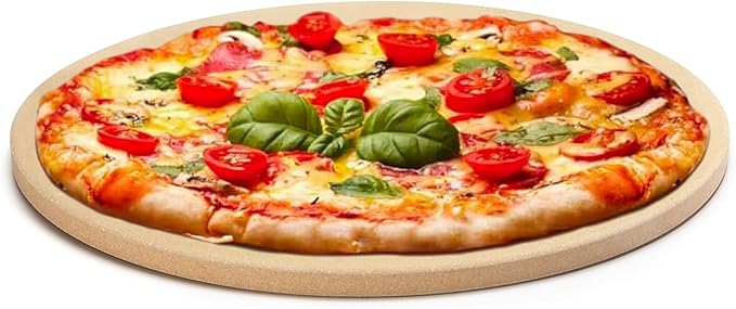 Outset Pizza Stone For Grill and Oven, 16.5" Round Pizza Tile