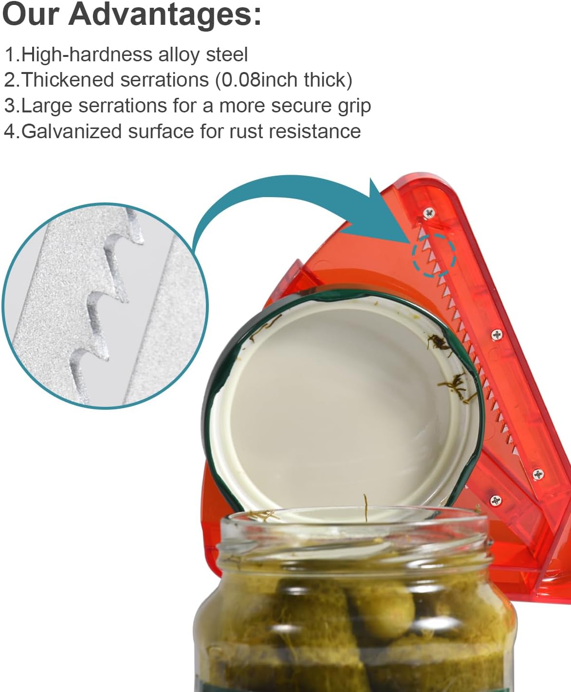Jar Opener for Weak Hands, Multifunction Jar Opener Gripper, Bottle Openers for Seniors, Kitchen Gadgets, Non-Slip Jar Openers for Seniors, Arthritis, Lid Opener, Christmas Gifts for Elderly/Women/Men
