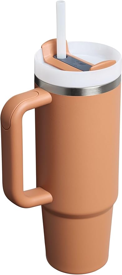 STANLEY Quencher H2.0 Tumbler with Handle and Straw 30 oz | Flowstate 3-Position Lid | Cup Holder Compatible for Travel | Insulated Stainless Steel Cup | BPA-Free |Toast
