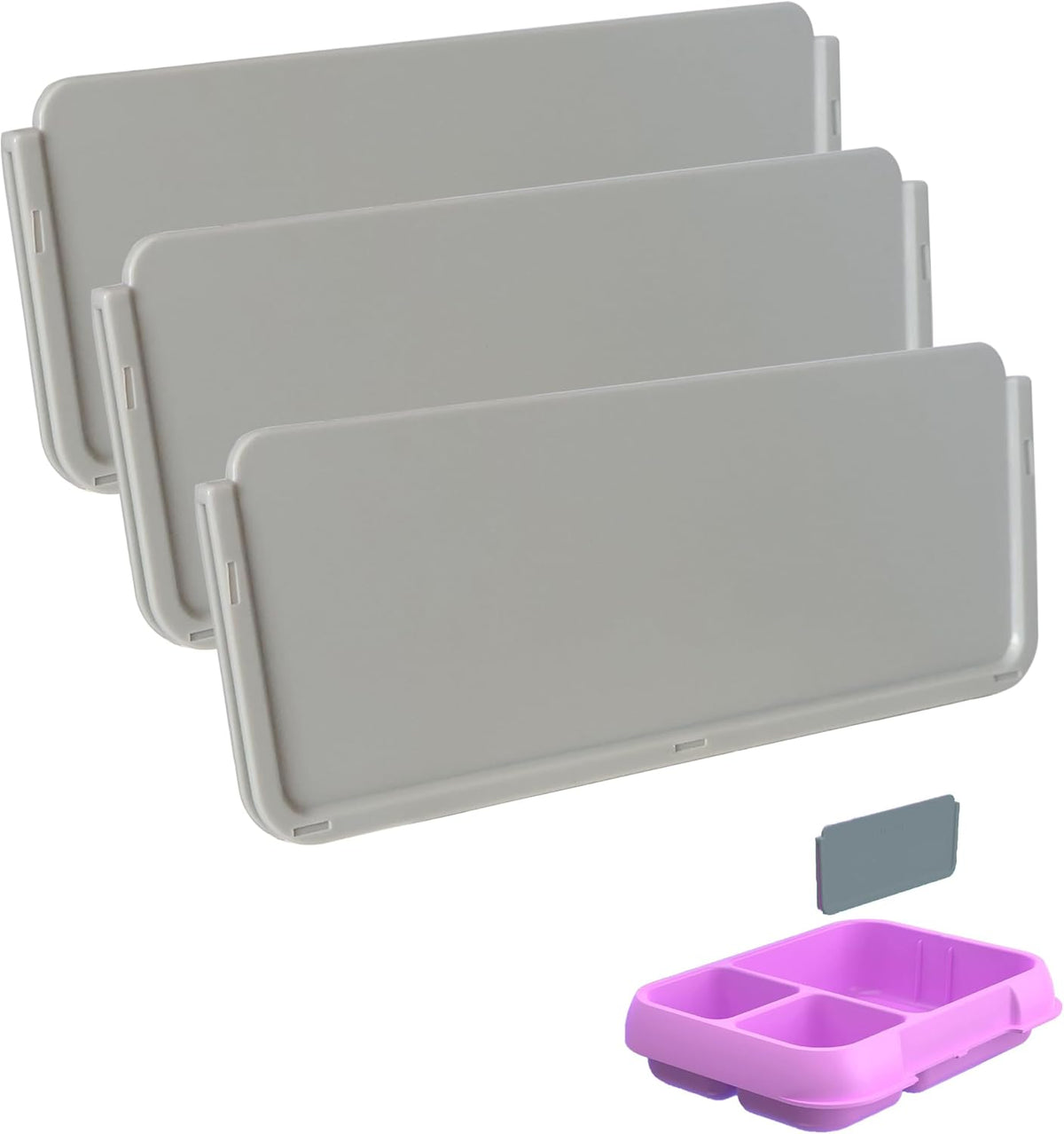 3Pcs Replacement Insert Divider for Bento Box Insert Divider Compatible with Bentgo Lunch Box Made from Food-safe Grade Materials (Pop)