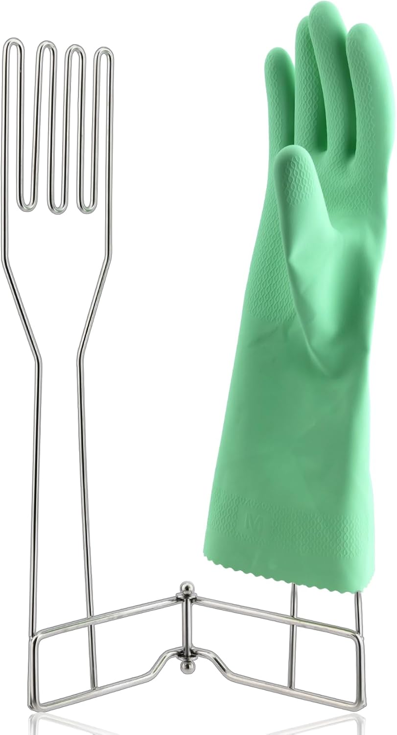 Kitchen Gloves Drying Rack, SUS 304 Stainless Steel Dish Gloves Holder