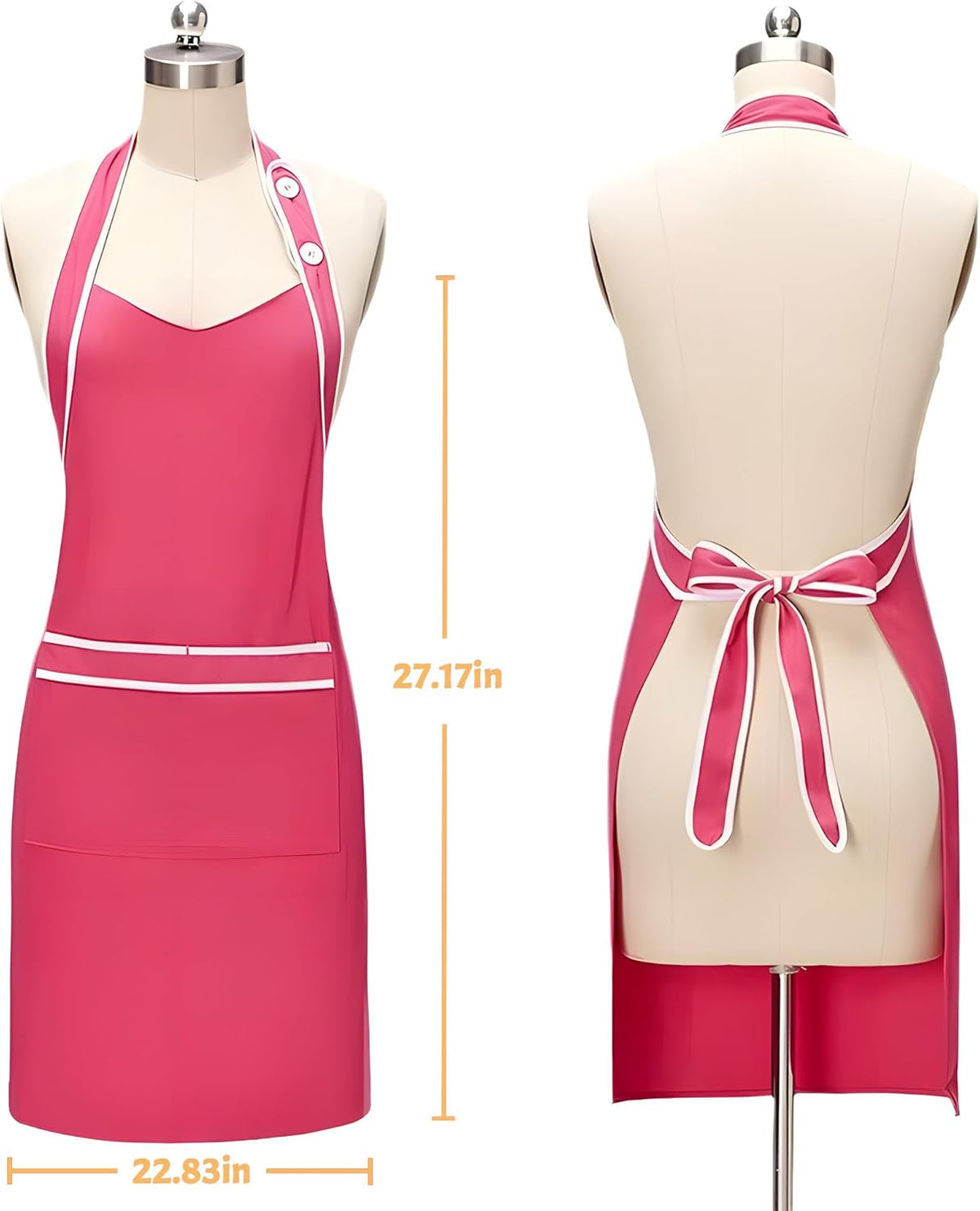 Personalized Custom Aprons Custom Adjustable Kitchen Cooking Aprons Hair Stylist Cafe Work Aprons For Men And Women