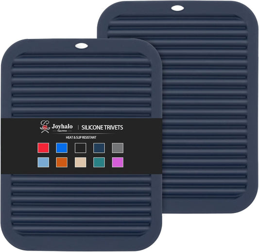 Joyhalo Silicone Trivet Mats Pot Holder Hot Pads Plate Holder Gripper Pad Garlic Peeler Drying Mat Coasters