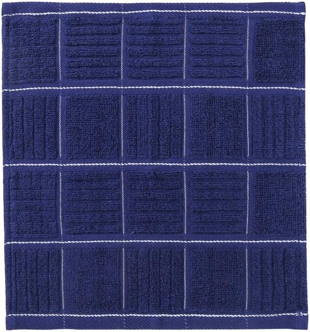 Glynniss Kitchen Dish Cloths for Washing Dishes, Cotton Dish Rags for Drying Cleaning, Pack of 8 Dishcloths (Grey, 12x12 inches)