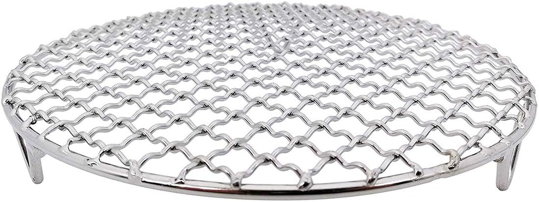 Versatile Round 304 Stainless Steel Cooling Rack Baking,Heat Resistant Rust Proof Sturdy Durable Dia 8.9"