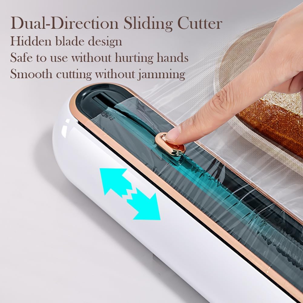 EasyCutter- The Premium Effortless Cling Film Dispenser for Every Kitchen by COZYTO (Grand Green)