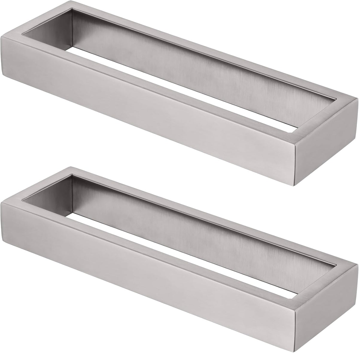 KOKOSIRI Towel Ring Brushed Nickel Hand Towel Hanger Holder 9-Inch Kitchen Rack Stainless Steel for Bathroom Hardware Wall Mount, 2 Pack B4008BR-L9-P2