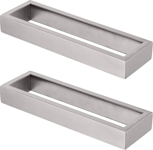 KOKOSIRI Towel Ring Brushed Nickel Hand Towel Hanger Holder 9-Inch Kitchen Rack Stainless Steel for Bathroom Hardware Wall Mount, 2 Pack B4008BR-L9-P2