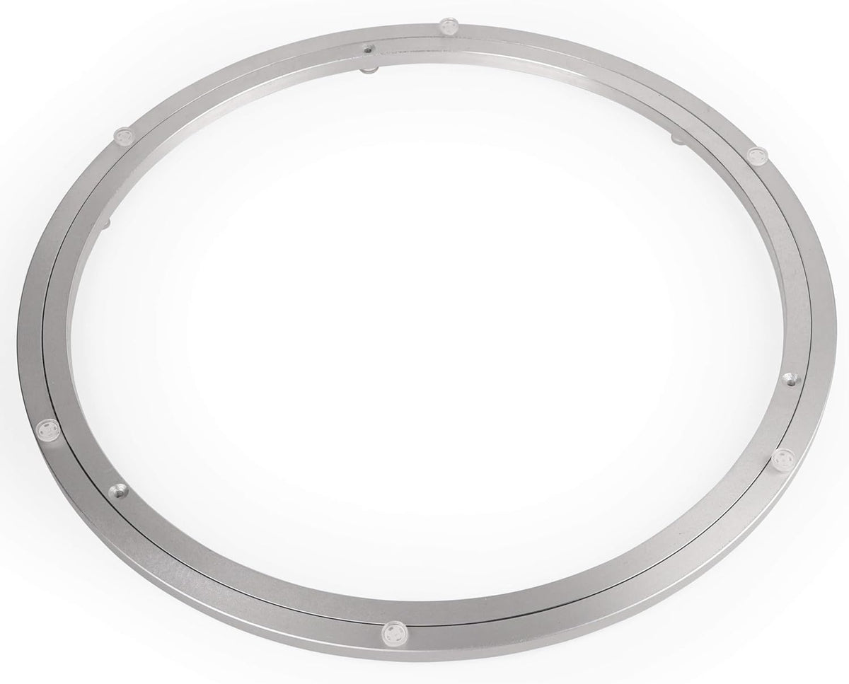 20 Inch Lazy Susan Aluminum Alloy Rotating Turntable Bearing, Non - Slip Metal Bearing Swivel Plate Hardware for Dining and Workbench,440 Pounds Capacity