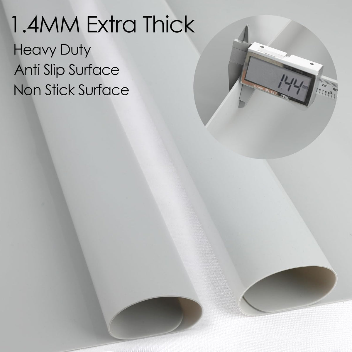 Extra Large Silicone Mat, 31.5x23.6 Large Silicone Placemats for Kids, Gray Large Silicone Sheet for Crafts Heat Resistant Mat for Kitchen Counter, Non-Stick Silicone Table Mat for Dough and Pastry