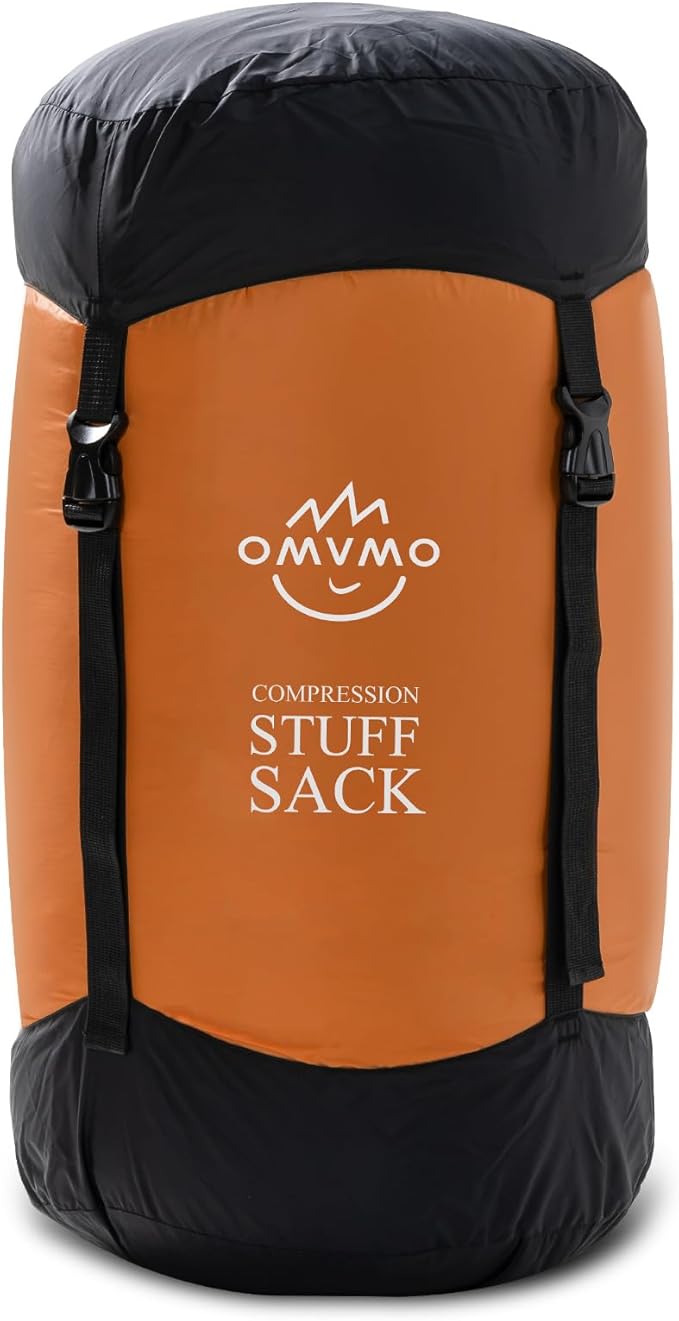 Compression Sack, 12L/19L/32L/46L/53L Water-Resistant Sleeping Bag Stuff Sack,Anti-Tear Ultra Light 400T 20D Nylon Storage Bag,Space Saving Gear for Camping Hiking Travel 1Pcs