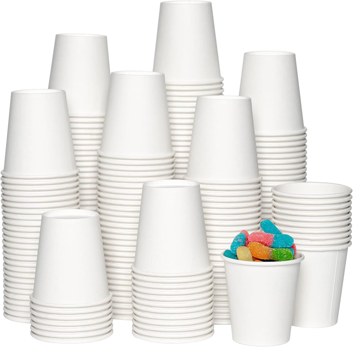 JOLLY CHEF 800 Pack Disposable Bathroom Cups 3 oz, Small Mouthwash Paper Cups for Party, Picnic, BBQ