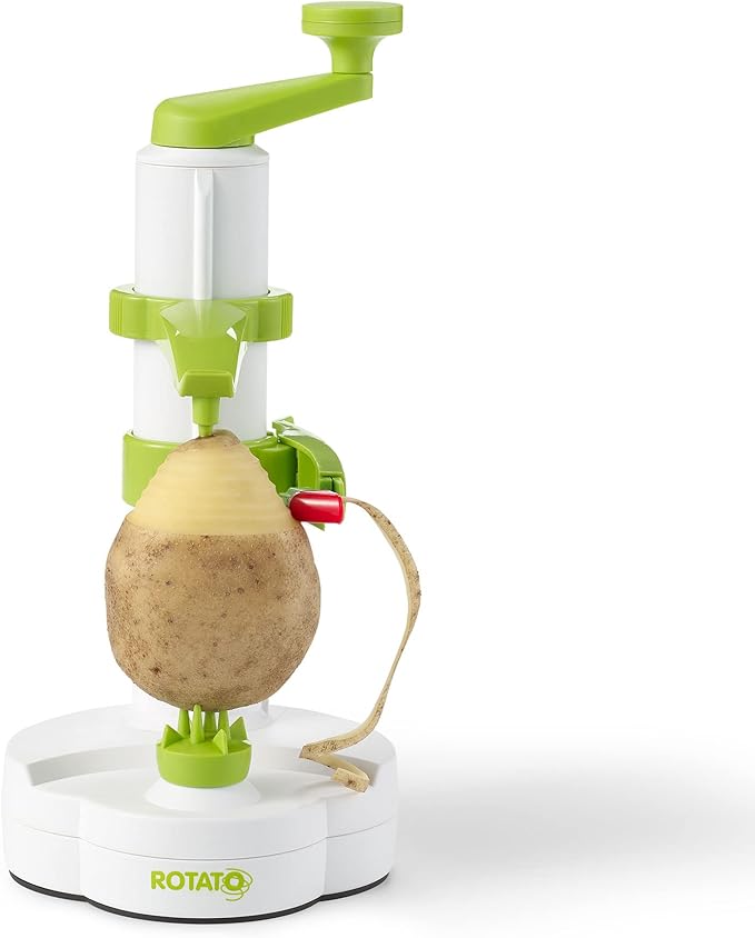 Starfrit Rotato Manual Peeler - Include 4 Spare Blades and Thumb Knife - Peel in Seconds with one Easy Motion Potatoes, Apples and Citrus