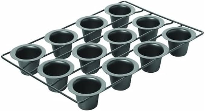 Chicago Metallic 26121 Professional 12-Cup Non-Stick Mini-Popover Pan, 16-Inch-by-10.75-Inch