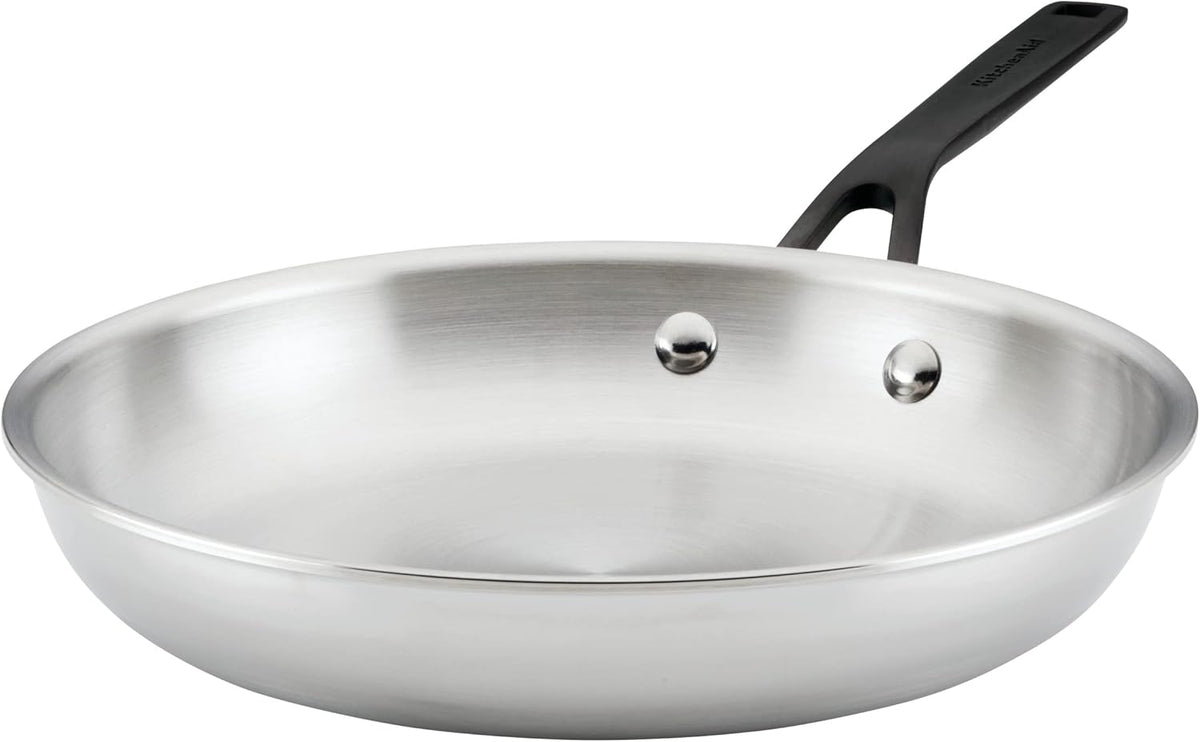 KitchenAid Polished Stainless Steel Frying Pan/Skillet, 10-Inch