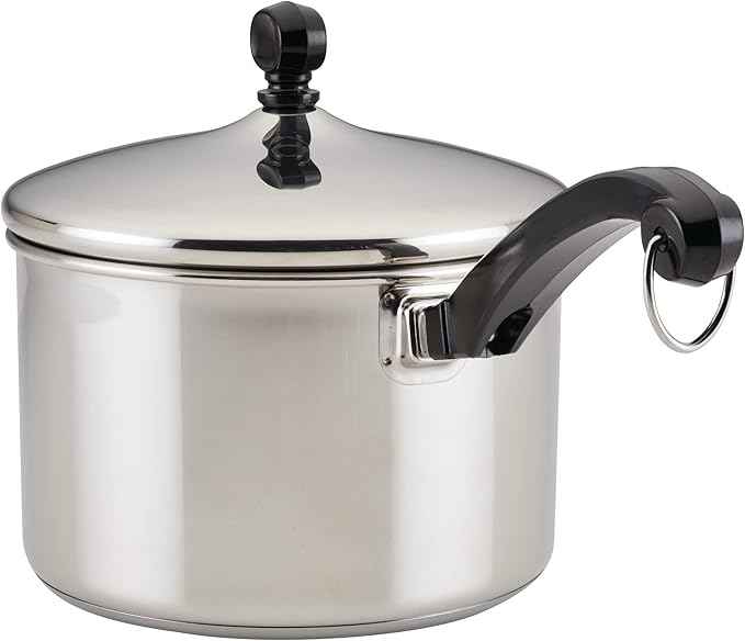 Farberware Classic Stainless Steel Sauce Pan/Saucepan with Lid, 3 Quart, Silver